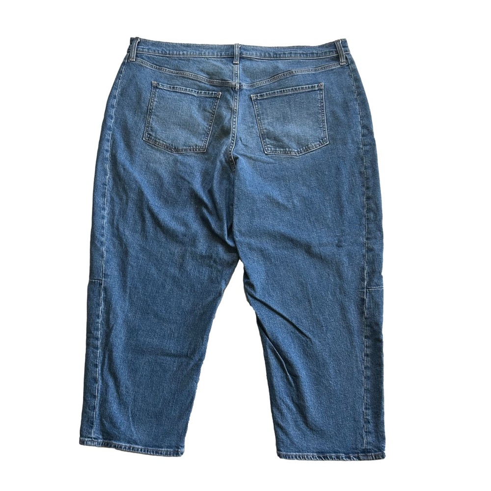 High Rise Barrel Leg Baggy Ankle Old Navy Jeans Size 20 Medium Wash - Picture 11 of 15
